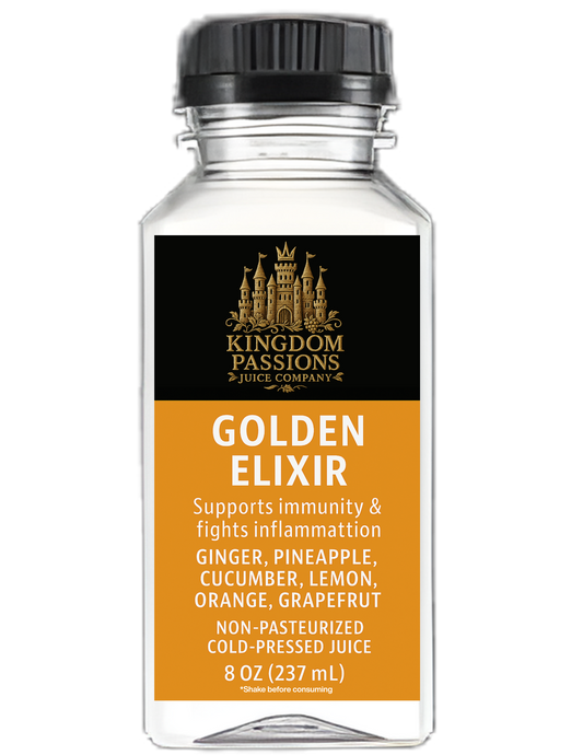 Golden Elixir – Cold-Pressed Juice (8 oz)